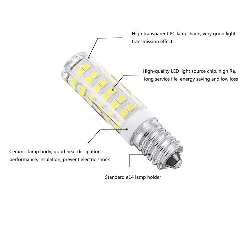 Bombillas led Pack De 10 Bombillas LED E14 9W Blanco Cálido 3000K 900 Lúmenes No Regulables 220-240V Reemplazo for Halógenas 90W