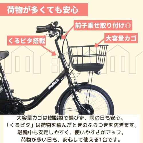 PELTECH(ペルテック) TDN-207LPC 後チャイルドシート付電動アシスト自転車 20インチ の商品画像 2