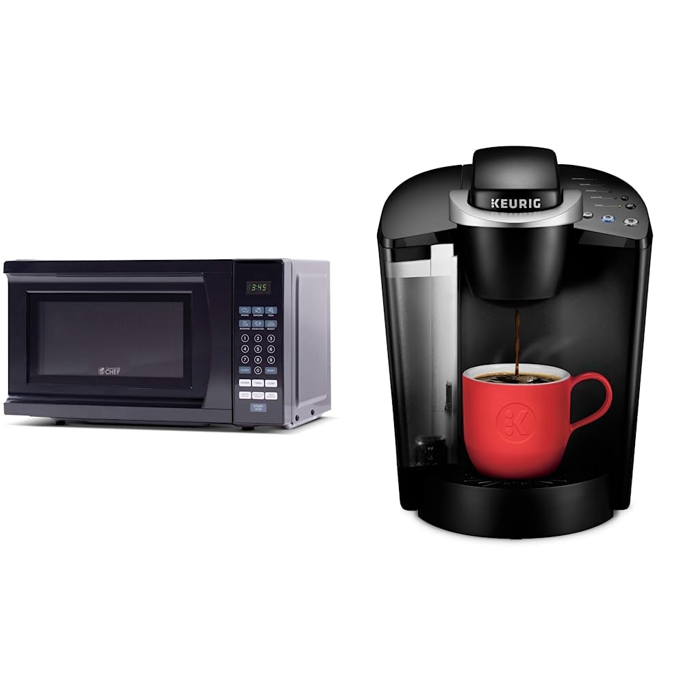 Commercial Chef CHM770B Microwave & Keurig K-Classic Coffee Maker