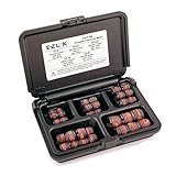 E-Z LOK Threaded Inserts For Metal; Assortment Kit; Carbon Steel; Heavy Wall; UNF Internal Threads, 10-32, 1/4-28, 5/16-24, 3/8-24, 1/2-20; 46 pieces