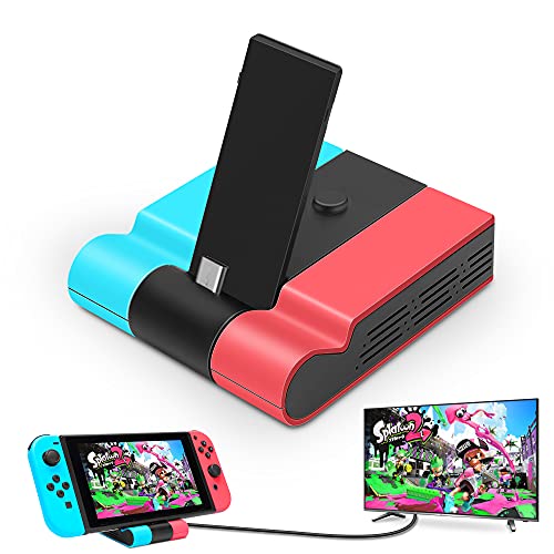 Archycals Switch Dock for Nintendo Switch, Portable TV Dock Station Replacement Charging Dock for Official Nintendo Switch, Foldable Type C Switch Docking Station with 4K HDMI and USB 3.0 Port