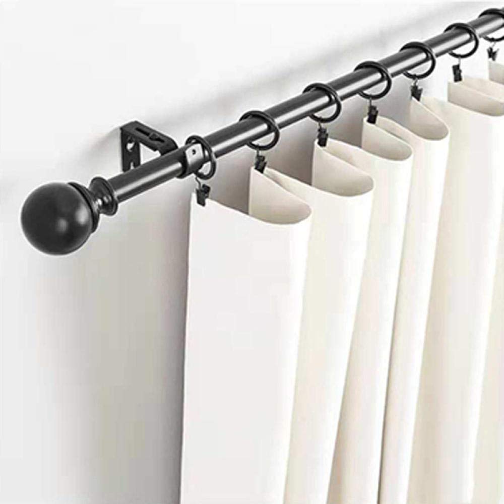50 Stück Vorhangringe，Metall Hängende Vorhang Klammer Clips mit Haken，für Vorhang Fotos Home Dekoration Pack，Schwarz -3,5 * 25 mm Innendurchmesser