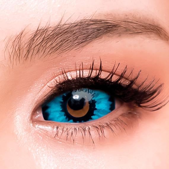 Lentille de contact sclérale Blue Elf pour incarner vos personnages de cosplay à Halloween