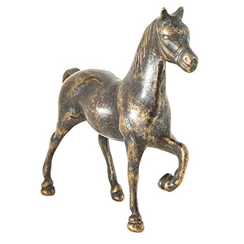 Cheval en laiton de collection figurine équestre haut de gamme Arterameferro