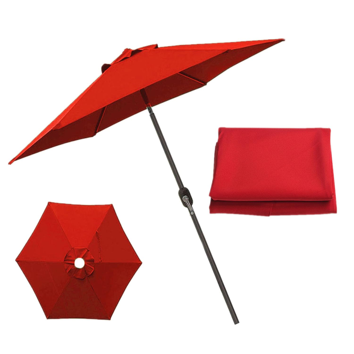 Parasol Umbrella Replacement Cover patio umbrella replacement canopy Garden Parasol Canopy Cover Sun Umbrella Replacement Cloth fabric cover fits Wood, Aluminum, Metal or Fiberglass Umbrella Frames (