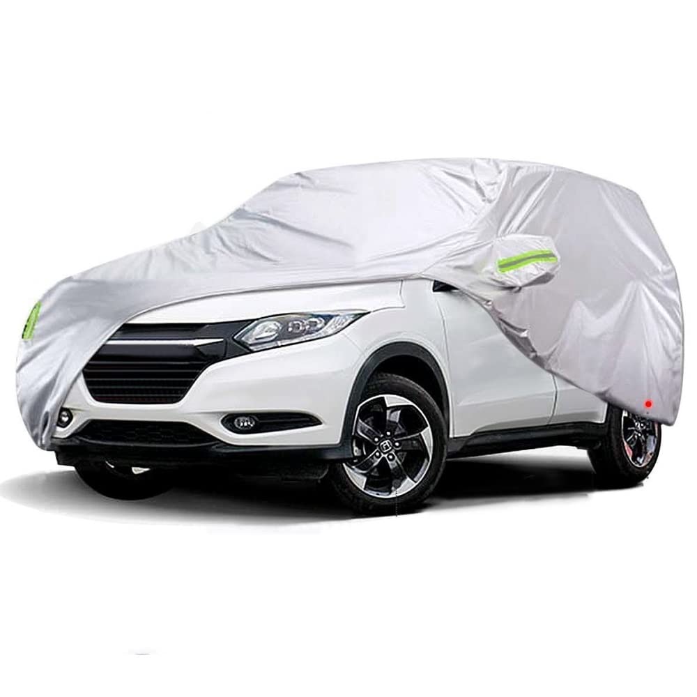 Cubierta Completa SUV Cubierta Coche Plata 210T Impermeable Anti UV Todo Tiempo Protector Cubierta Parasol Antipolvo Auto Cover Cubierta de Coche