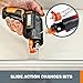 Worx 4V Electric Screwdriver, Rechargeable Cordless Power Screwdriver Set with 6 Bits, Screw Holder, Charger - WX255L