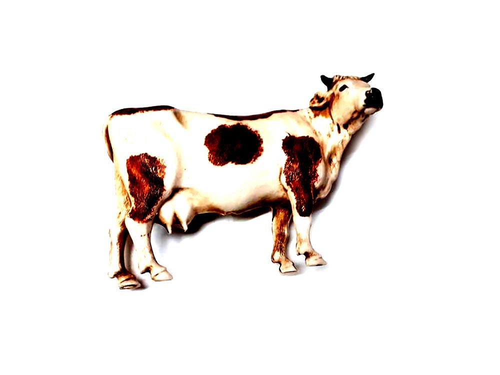 ricevi 1 Animale Mucca Vacca Adatto A PASTORI 10-13 CM PLASTICA Landi PRESEPE San Gregorio ARMENO Artigianali Portachiavi AMULETO Omaggio Shepherds Crib Gia