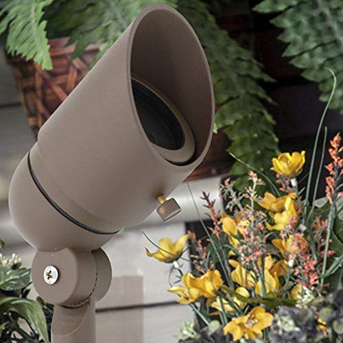 Lumina 4W Led Landscape Lights Cast-Aluminum Waterproof Outdoor Low Voltage Spotlights For Walls Trees Flags Light With Warm White 4W Mr16 Led Bulb And Abs Ground Stake Bronze Sfl0104-Bzled6 (6Pk) #TOP2