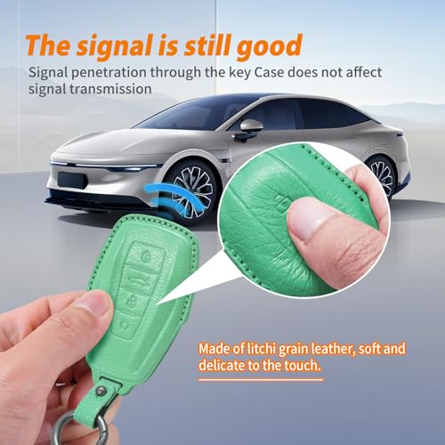 Funda de llave para coche Geely Xingrui Boyue Coolray protector inteligente de cuero 4
