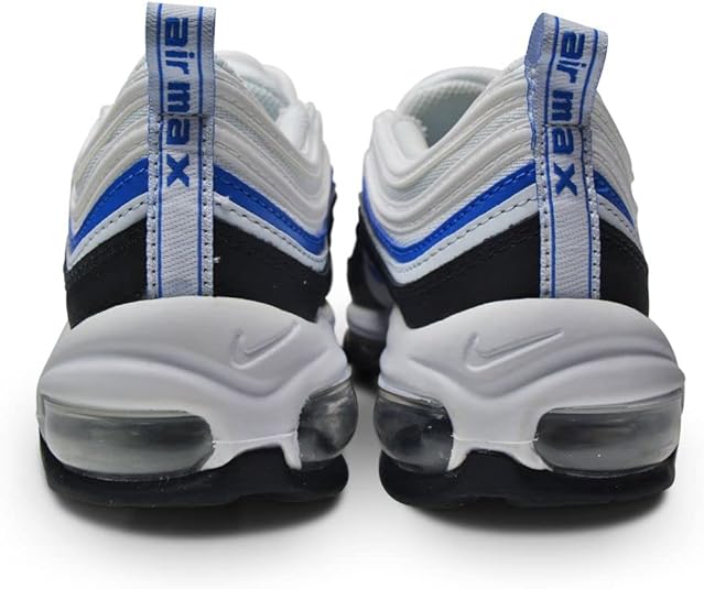 blue and white air max 97