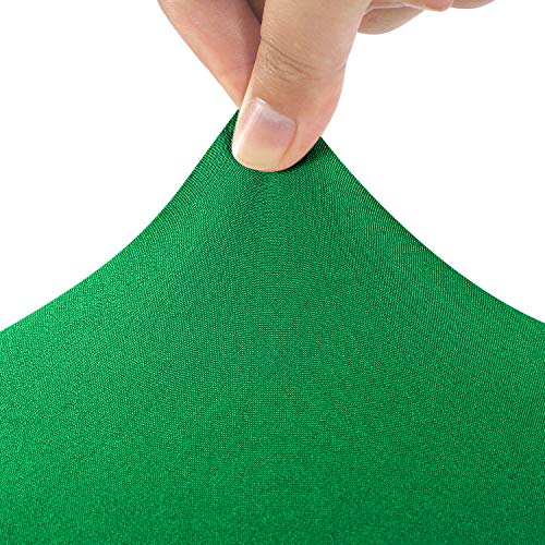 Image of Peomeise 4FT Spandex Table Cover Rectangular Stretch Spandex Tablecloth (Emerald,4FT)
