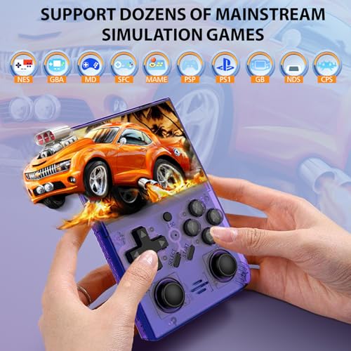 Ugonetend 24002 R35Plus Retro Handheld Gaming Console With 64G Card, 3.5-Inch Ips Screen, Open Source System 15,000+ Games, Portable Retro Game Console Supports 13+ Emulators thumb #2
