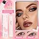 2 Pack Eyeliner Stempel, Wing Eyeliner Stamp, Wing Tip Pen, Doppelendmarker Lidstrich Stempel, Drehbarer EYeliner Wasserfest, Langanhaltend Wasserfest, Wischfest (Schwarz+Braun)