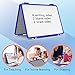 Magnetic Small Dry Erase White Board, 4 Writing Sides Desktop Whiteboard Small White Board for Kids, 11.5x17” Foldable Whiteboard for School Office Desk