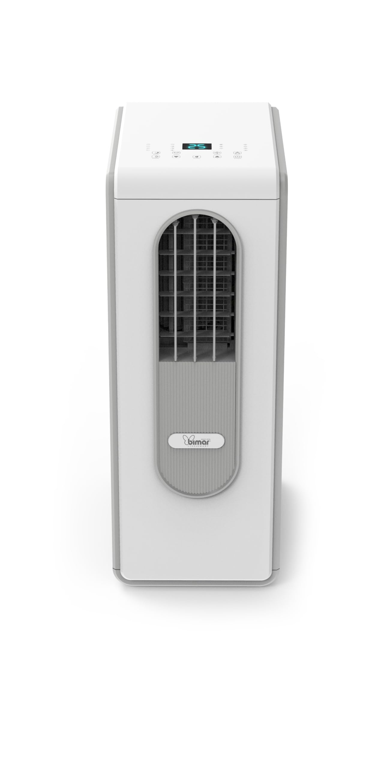 Bimar INB-CP018 Condizionatore d’Aria Spot Portatile Senza Tubo, 1800 BTU/h, 300 W, 3 Funzioni Raffreddamento/Ventilazione/Deumidificazione, Telecomando, Timer 24h, 3 Velocità, 38-46 dB, Bianco