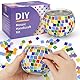 DNGH Glasmosaik Bastelset Kinder Erwachsene Mosaikherstellung Bastelset Glasmosaik-Kerzenhalter-Kit, Mosaiksteine zum Basteln 7 8 9 10 11 12 Jahre Kinder DIY Mosaik Glas Geschenke