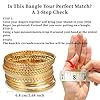 AYWFCBF Gold Bangles Bracelets for Women, 12Pcs Gold Plated Stackable Bracelets Multi Layer Textured Gold Bracelets Set Jewelry for Women #5