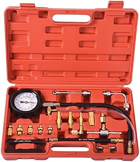 DHA Fuel Injection Pump Injector Pressure Tester Gauge Kit 0-140PSI for Car Truck Motorcycle