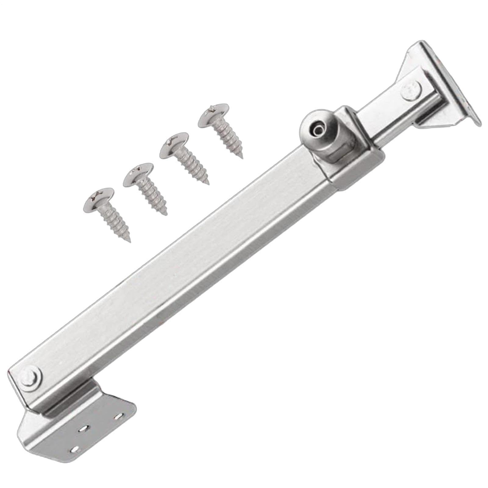 Stainless Steel Window Limiter - Casement Opening Restrictor, Fixed Position Stay | Aluminum Alloy Wind Brace, Childproof Safety Hardware with Adjustable Friction Arm — view 8