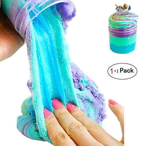 EASYCITY Fairy Putty Fluffy Cloud Slime, Fluffy Floam Slime Stress Relief Toy Scented Sludge Toy for Kids and Adults 120ml