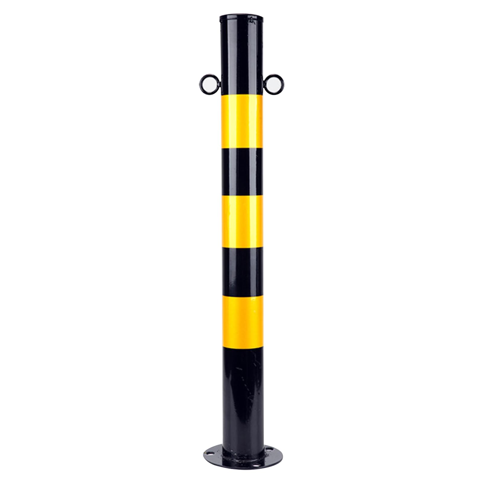 Lot de 4 verrous d'espace de stationnement jaune et noir haute visibilité