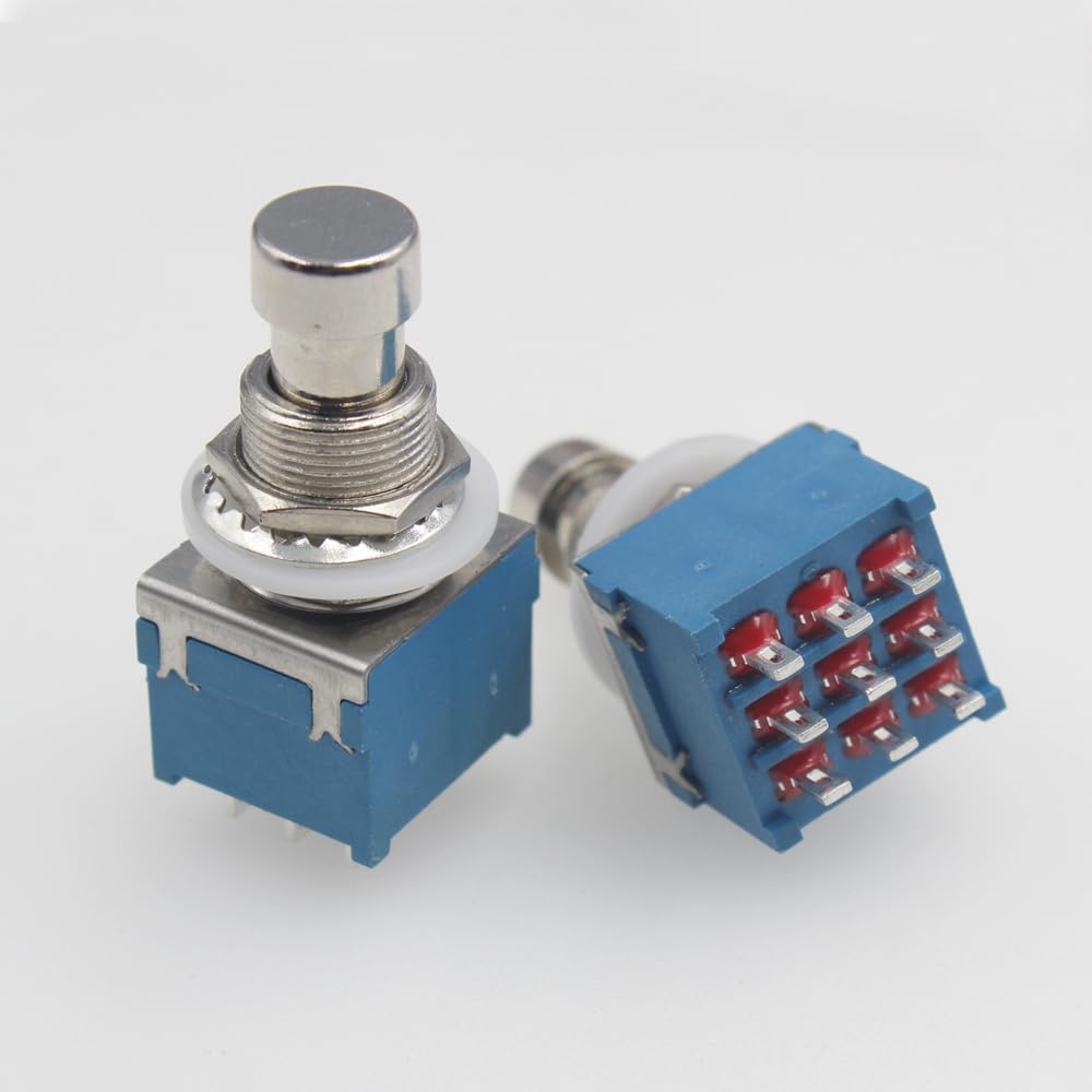 125pcs/Lot 3PDT Stomp Pedal Foot Switch True Bypass (To Most Country)