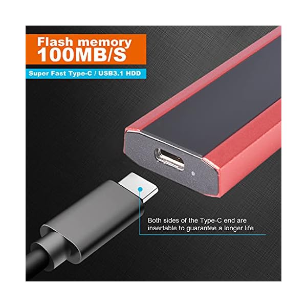 Externe Festplatte, 1 TB, 2 TB, tragbare Festplatte, externe schlanke Festplatte, Datenspeicher, kompatibel mit PC… – Bild 5
