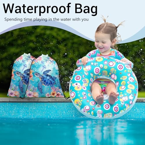 Image of Gymnastics Grip Bag Sea Turtle String Gym Athlete Bag Lightweight Small Pouch for Gym
