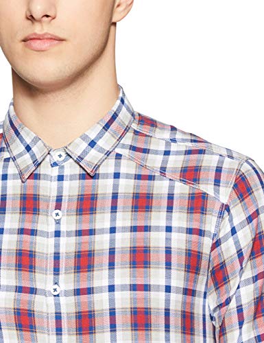Image of Spykar Men's Checked Slim Fit Shirt