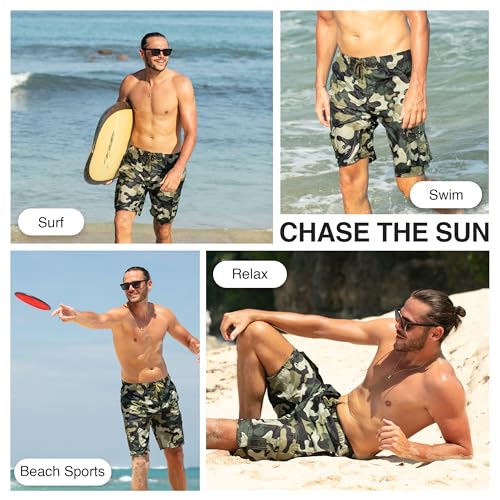 Image of Kanu Surf Men's Big Viper Extended Size Stripe Swim Trunk