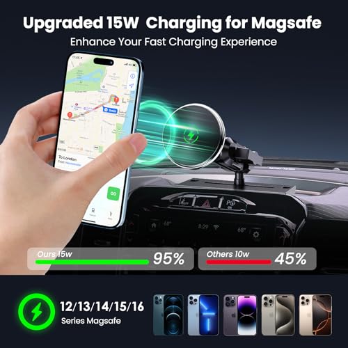 Image of Wireless Charging Phone Mount for 2019-2026 Dodge RAM 1500 2500 3500 Trx