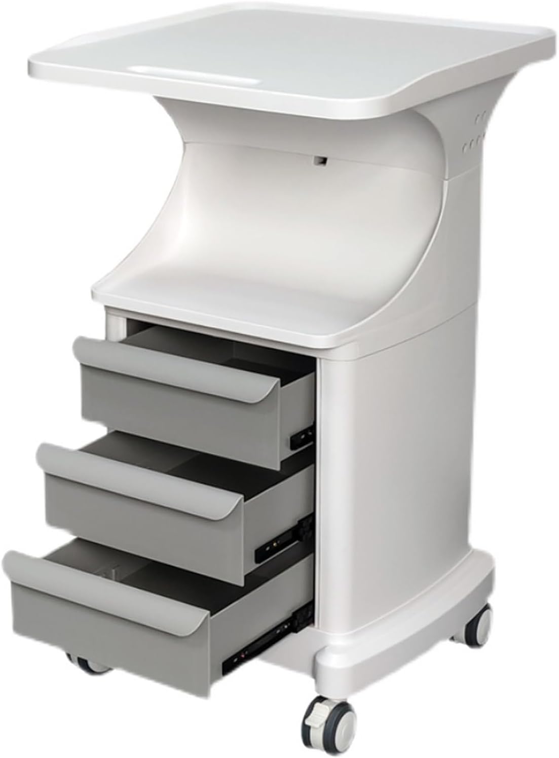 Mobile Medical Trolley Cart, Mobile Trolley Cart Dental Rolling Cart, Lab Utility Cart with Wheels and Drawers, Esthetician Cart for Hospital Beauty Salon Lab
