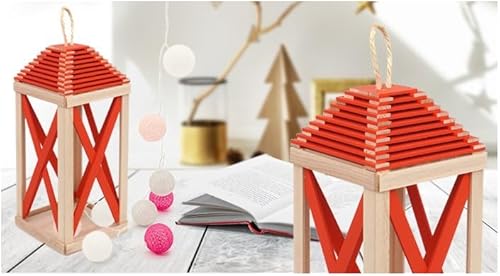 Vista 12 de Palitos de madera para manualidades de alta calidad – Palitos de madera dura para manualidades – Palitos de pintura de madera para manualidades