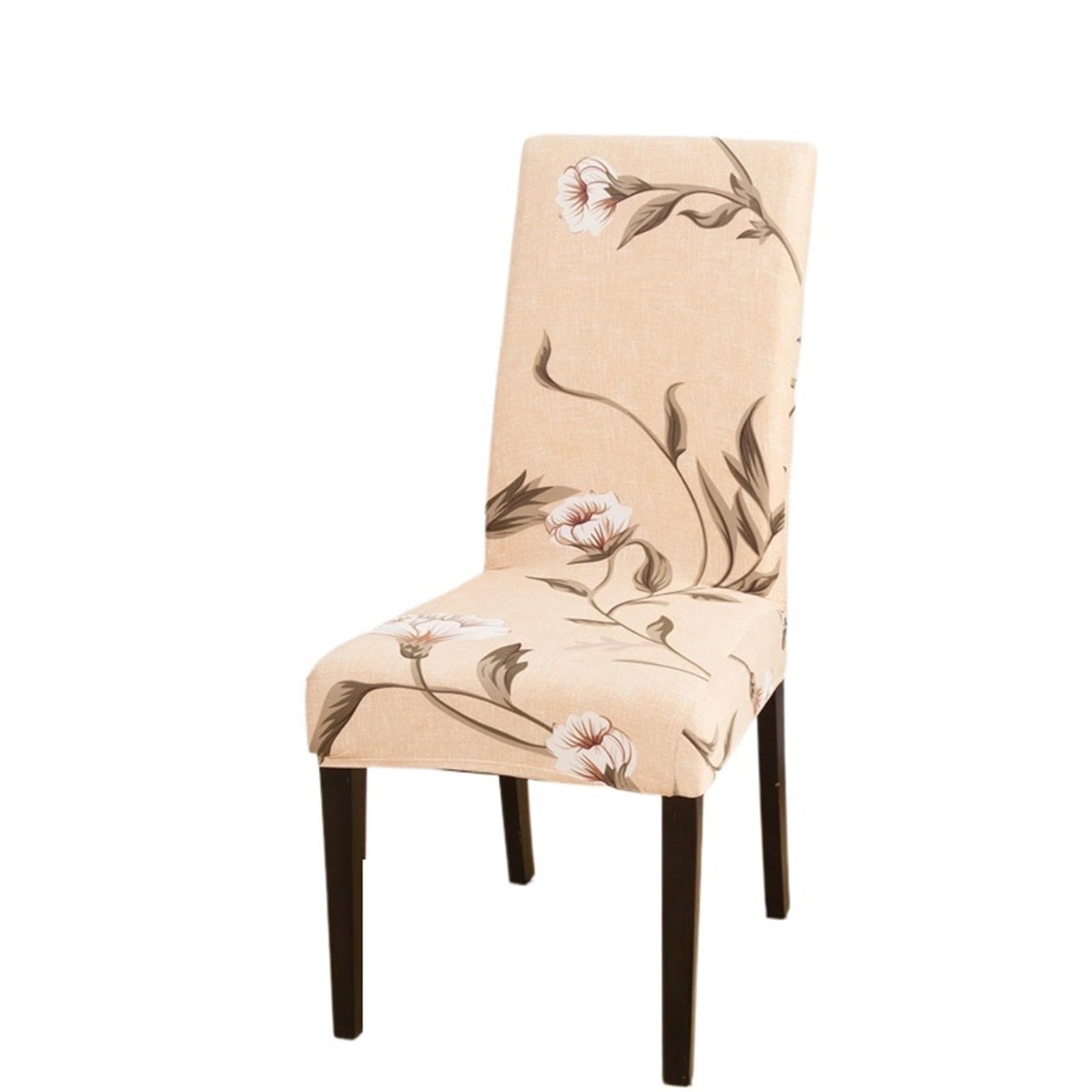 ITRHJTGP Chair Covers Stretch Dining Room Chair Cover Spandex Non-Slip Parsons Kitchen Removable To Clean Trim(U,6pcs chair cover)