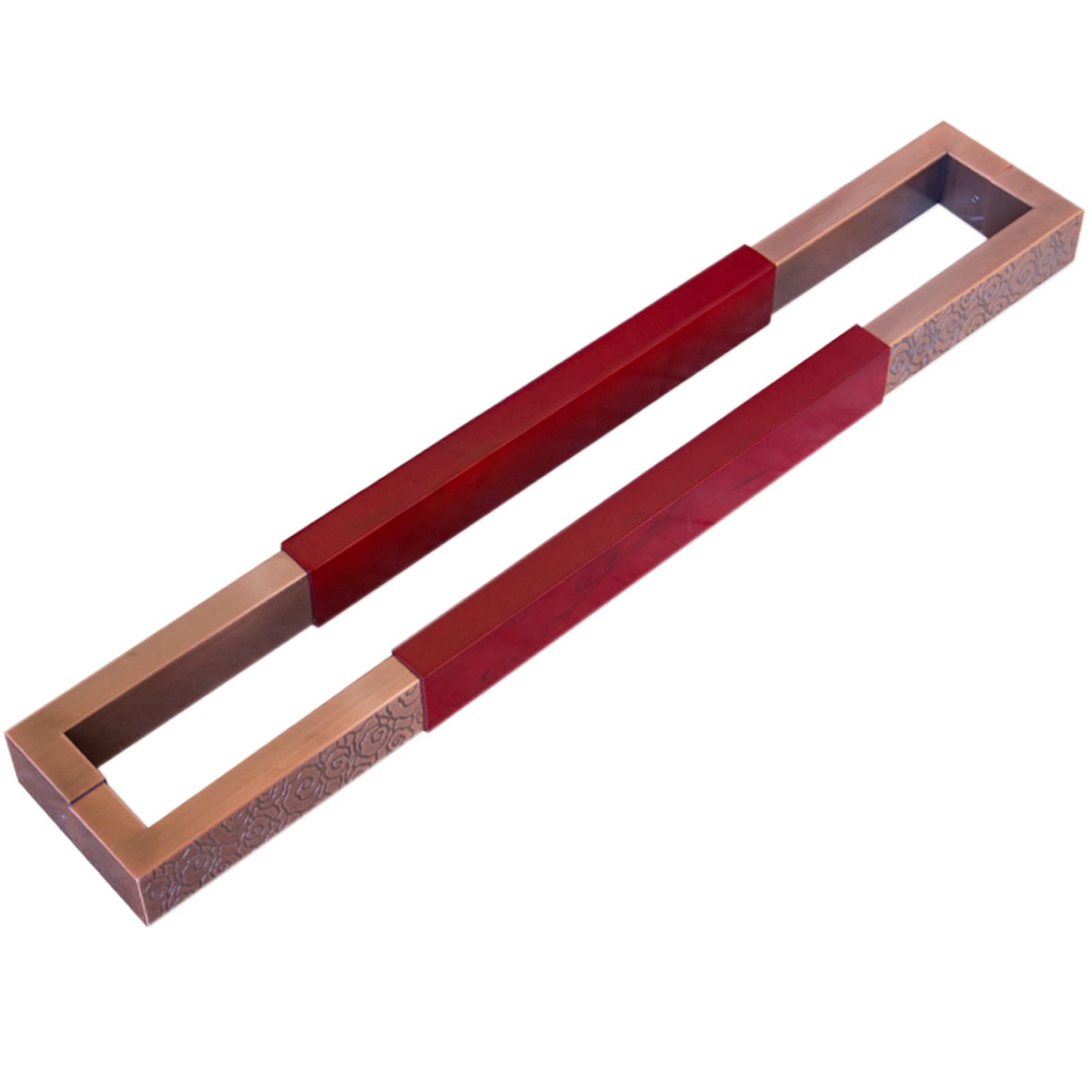 Poignée de porte en bois pour porte de grange coulissante de salon