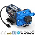 Kohree 110V AC Water Pressure Pump, 5.5GPM 55 PSI, On Demand Self-priming RV Fresh Water Pump, 4-Chamber Diaphragm Pump with Pressure Switch and Strainer for RV, Marine, Garden, Kitchen, Bathroom