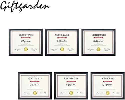Miniatura 2 de Giftgarden Marcos de fotos de 8.5 x 11 pulgadas, certificado de diploma, premio de documento, marco de 8.5 x 11 pulgadas, marco negro, para pared