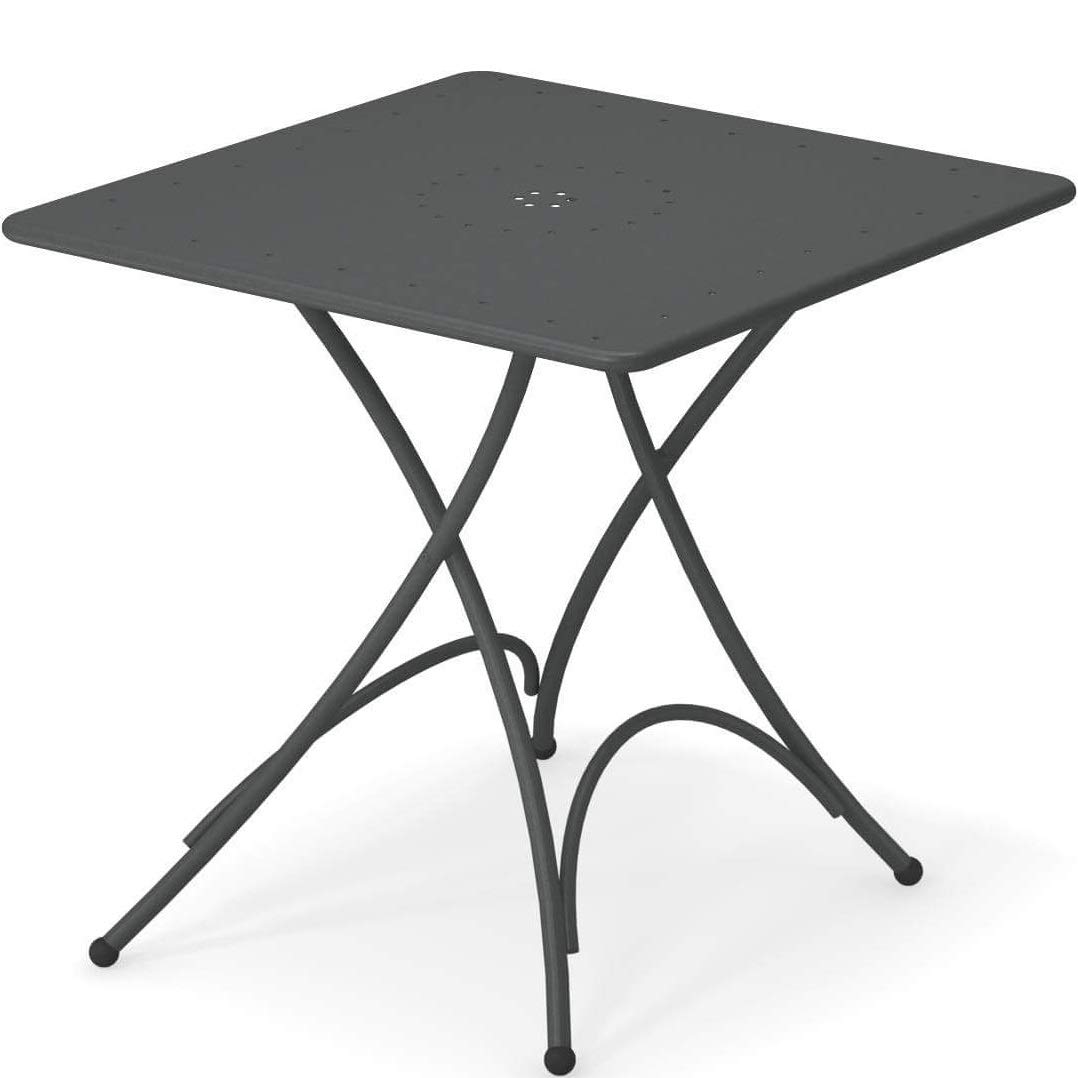 Emu Pigalle Tavolo Quadrato Pieghevole Centimetri 76 x 76 Articolo 907 Colore Ferro Antico 22