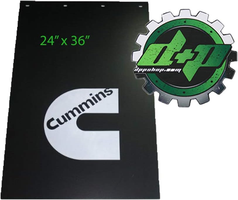 Diesel Power Plus Dodge Cummins Mud Flap Set Splash Guard 24 x 36 (2 mudflaps)
