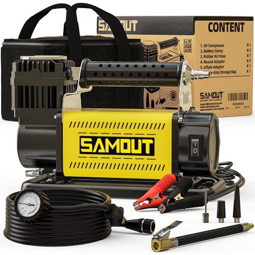 SMAOUT 12V Air Compressor, Portable Inflator 7.06 CFM, Air