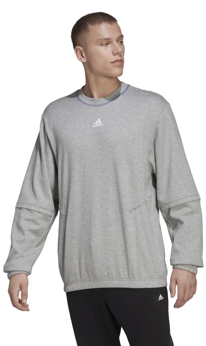 adidas Lekka bluza męska podróżna, średni szary wrzos