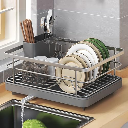 Escurridor ajustable para platos de alta carga Lar Capaci con soporte de secado extraíble 2