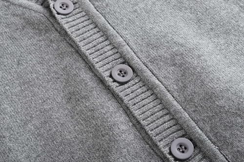 Wellwits Kids Unisex Boys Girls V Neck Button Down Knitted Cardigan 14-16 Years4