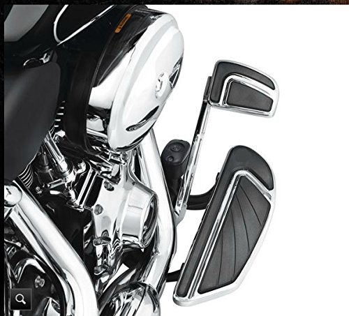 Grand coussinet de pédale de frein chromé pour Harley Davidson 12 et ultérieurs, FLD 86 et ultérieurs, FL Softail 80 et ultérieurs, Touring 08 et ultérieurs, Trike Road King Street Glide