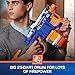 Nerf HyperFire Motorized Elite Blaster, 25-Dart Drum, Fires Up to 5 Darts Per Second, Includes 25 Official Elite Darts (Amazon Exclusive)