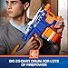 NERF HyperFire Motorized Elite Blaster, 25-Dart Drum, Fires Up to 5 Darts Per Second, Includes 25 Official Elite Darts (Amazon Exclusive)