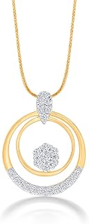 P.N.Gagdil Jewellers 18 Karat Yellow Gold & Diamond Certified Gold Casual Pendant For Women KEN0023P FG/VS Price In India