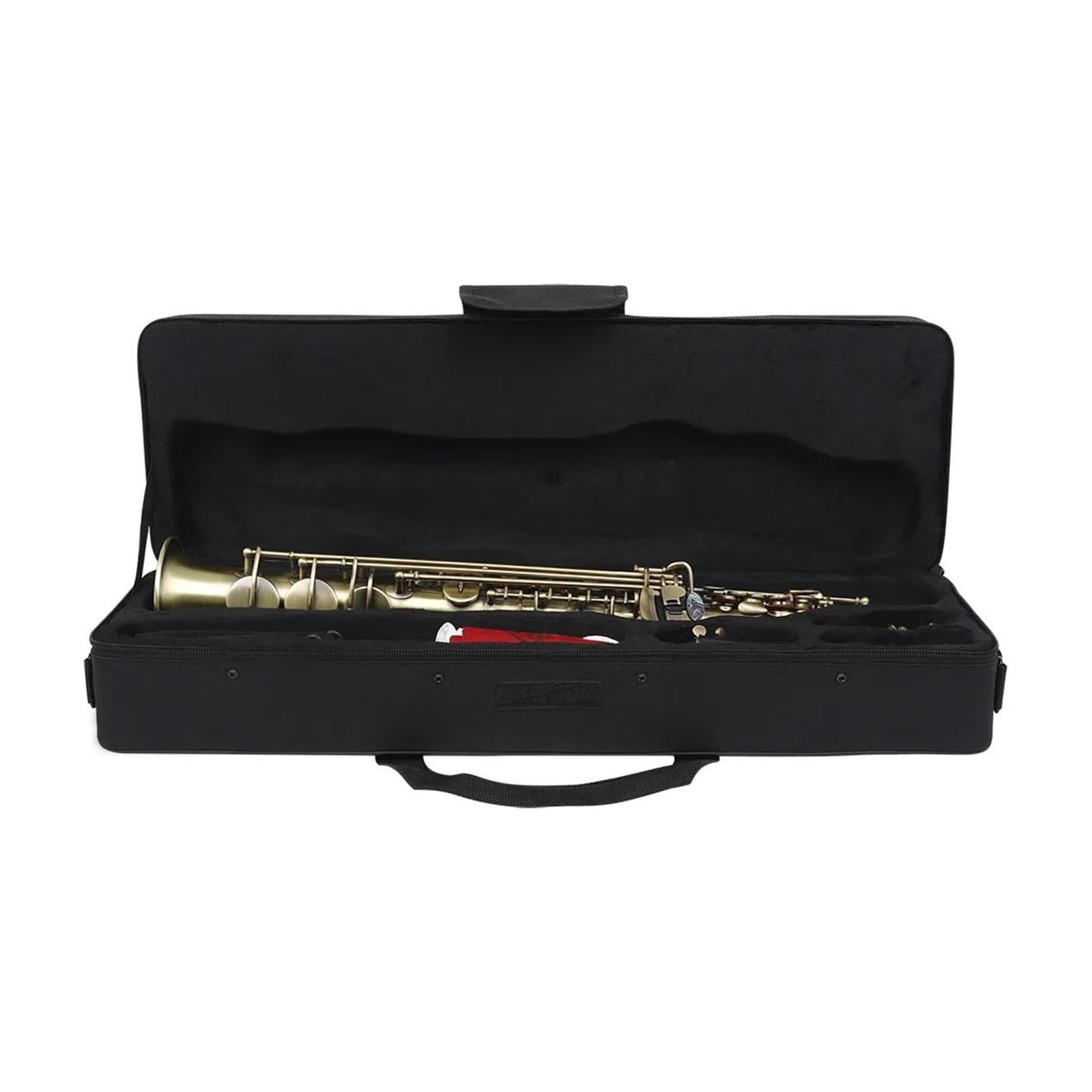 Saxofón recto profesional de latón en si bemol instrumento para principiantes