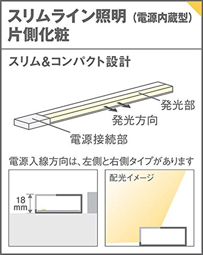 Amazon.co.jp: Panasonic LED スリムラインライト 壁直付型 連結 温